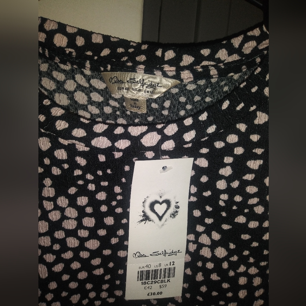 Miss Selfridge boxy empire waist swing dress